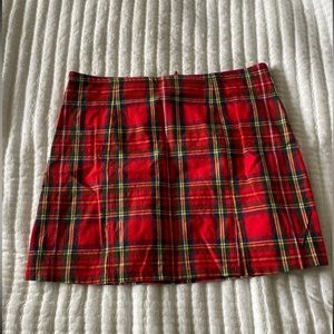 Plaid Mini Skirt